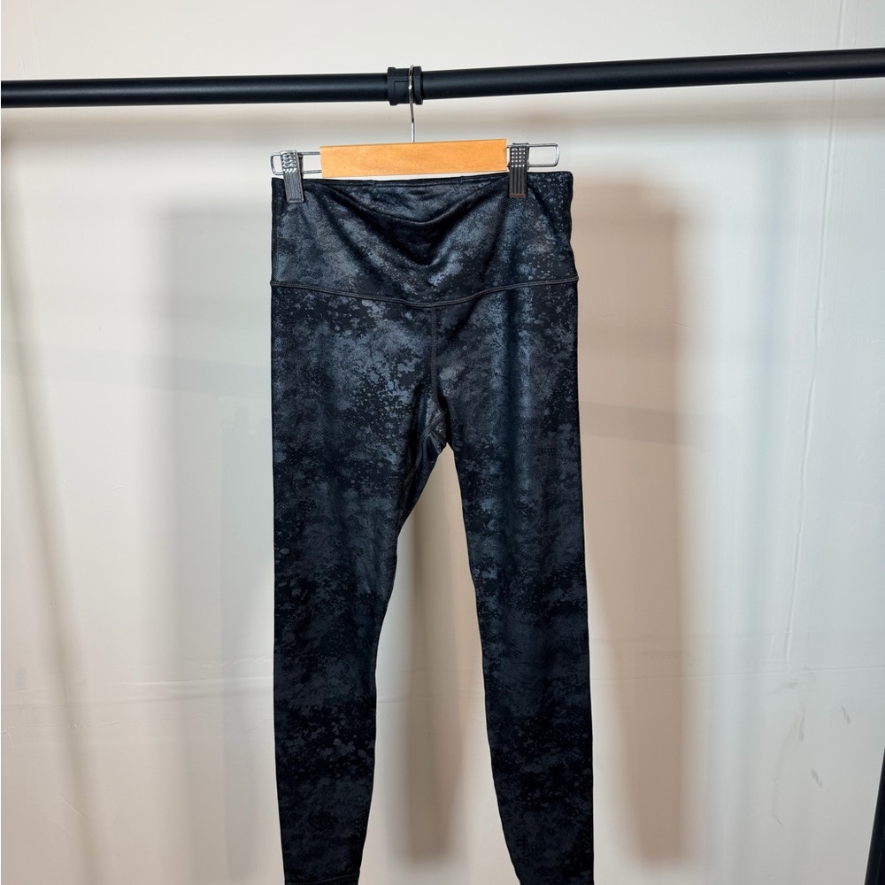 Athleta Black Textured Leggings